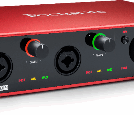 Focusrite Scarlett 8i6 - USB Audio interface (6out, 6in)
